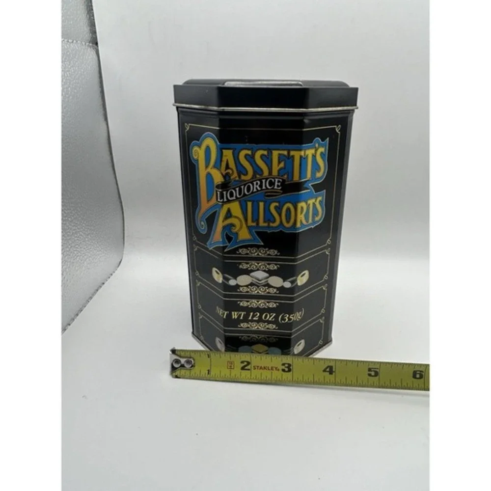 Vintage Bassetts‎ Liquorice Original All sorts Metal Tin Empty Collectible